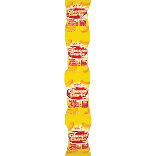 Willards Cheese Curls Strips 4 Pack 56g