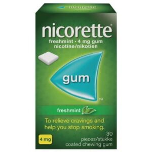 Nicorette Freshmint 4mg Chewing Gum 30 Pieces