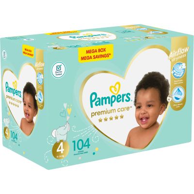 Pampers Premium Care Maxi Size 4 Mega Box 104