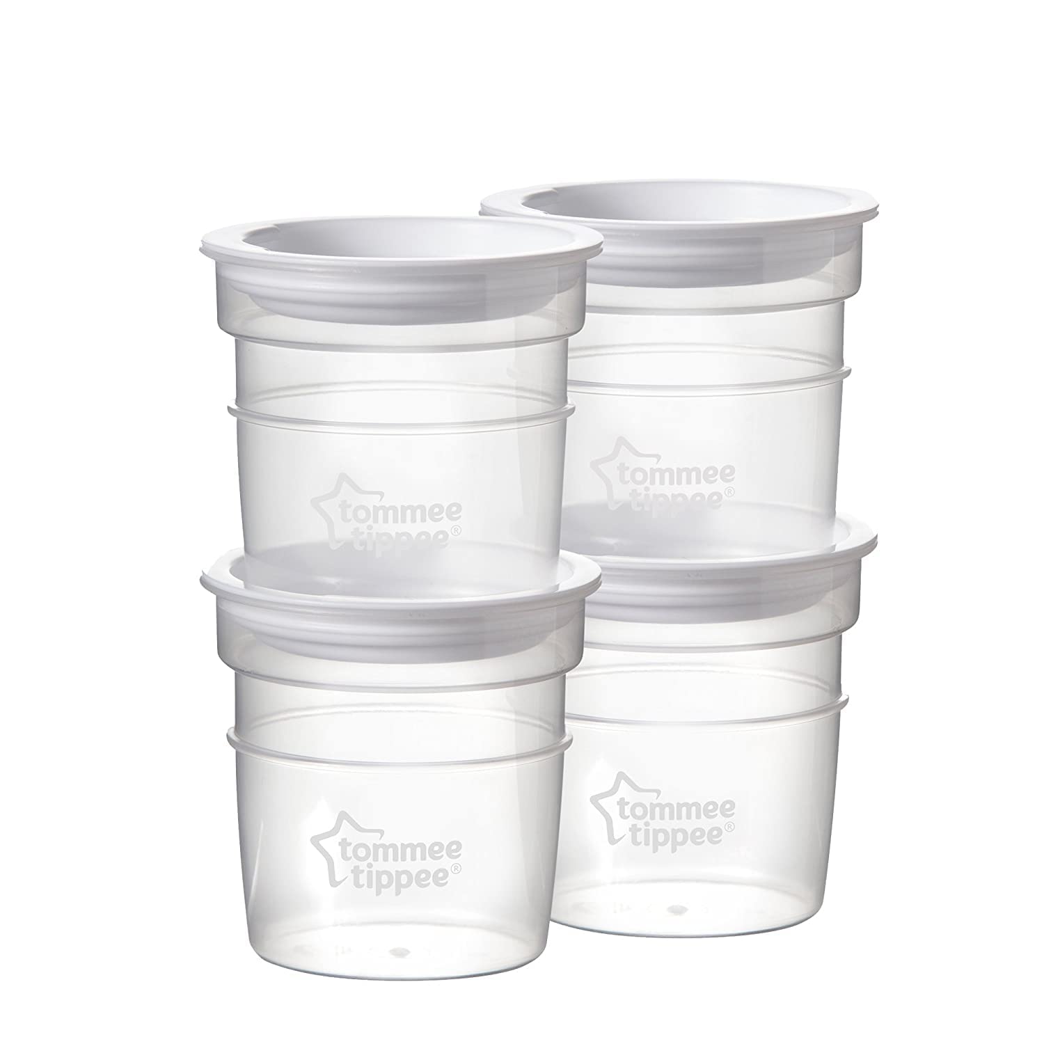 Tommee Tippee Milk Storage Pots Pack of 4