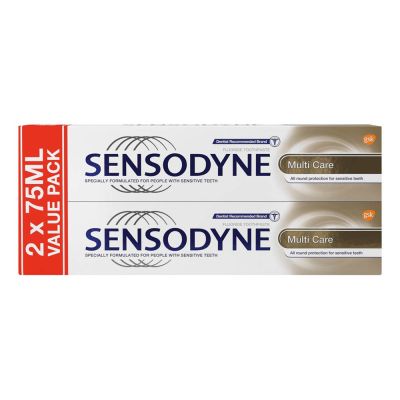 Sensodyne Toothpaste Multicare Twin Pack 2x75ml
