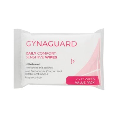 Gyna Guard Intimate Wipes 12 Pack x 2