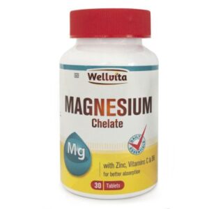 Wellvita Magnesium Chelate Tablets 30 Pack