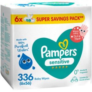 Pampers Sensitive Baby Wipes 336