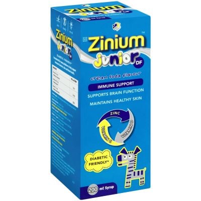 Zinium Junior Dairy Free Non-Flavoured Syrup 200ml